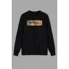 Art Vincent Van Gogh Baskılı Siyah Unısex Sweatshirt
