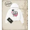 Attack On Titan Anime Baskılı Kadın Crop Kapşonlu Sweatshirt