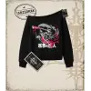 Attack On Titan Anime Baskılı Kadın Kayık Yaka Sweatshirt