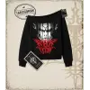 Attack On Titan Anime Baskılı Kadın Kayık Yaka Sweatshirt