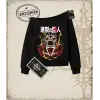 Attack On Titan Anime Baskılı Kadın Kayık Yaka Sweatshirt