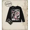 Attack On Titan Anime Baskılı Long Sleeve
