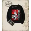 Attack On Titan Anime Baskılı Oversize Unisex Bisiklet Yaka Sweatshirt
