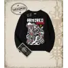 Attack On Titan Anime Baskılı Oversize Unisex Bisiklet Yaka Sweatshirt
