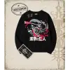Attack On Titan Anime Baskılı Oversize Unisex Bisiklet Yaka Sweatshirt