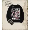 Attack On Titan Anime Baskılı Oversize Unisex Bisiklet Yaka Sweatshirt