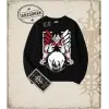 Attack On Titan Anime Baskılı Oversize Unisex Bisiklet Yaka Sweatshirt