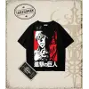 Attack On Titan Anime Baskılı Oversize Unisex Tişört