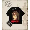 Attack On Titan Anime Baskılı Oversize Unisex Tişört