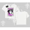 Babby Tee Tshirt Games Schoolgirl Anime Baskılı