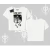 Babby Tee Tshirt Punk Rock Chaos Skeleton Riot