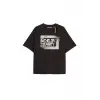 BACHELOR GAME OVER PARTY Unisex Oversize Yazılı Tshirt SİYAH