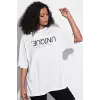 Baskılı Beyaz Tshirt NRAGE156