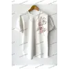Baskılı Oversize Unisex Bisiklet Yaka