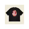 Bathing Ape Rose Baskılı Oversize Unisex Pamuklu Nefes Alan Kalın Kumaşlı