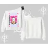 Best Pet Ever Baskılı Kayık Yaka Sweatshirt