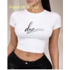 Beyaz Babby Tee dnz minimal Özel tasarım