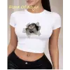 Beyaz Babby Tee kedi Özel tasarım
