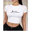 Beyaz Babby Tee minimal Özel tasarım