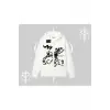 Beyaz Hırka Sweatshirt Why are u Scared