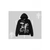 Beyaz Hırka Sweatshirt Why are u Scared