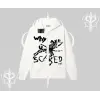 Beyaz Hırka Sweatshirt Why are u Scared