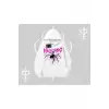 Beyaz Kapşonlu Sweatshirt Autumn Spider