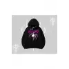 Beyaz Kapşonlu Sweatshirt Autumn Spider