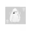 Beyaz Kapşonlu Sweatshirt Özel logolu