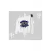 Beyaz Kayık Yaka Sweatshirt Sp55der