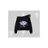 Beyaz Kayık Yaka Sweatshirt Sp55der