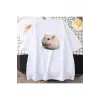 Beyaz Sevimli Hamster Meme Grafik
