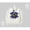 Beyaz Yarım Fermuarlı Sweatshirt Sp55der
