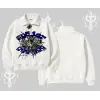Beyaz Yarım Fermuarlı Sweatshirt Sp55der