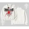 Beyaz Yarım Fermuarlı Sweatshirt Spider Undercover