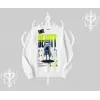 Biskilet Sweatshirt Anime Unity Neon Detaylı Grafik Baskılı