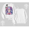 Biskilet Sweatshirt Hello Anime Kız Sevimli Karakter Baskılı