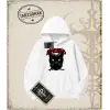 BLACK CAT Oversize Unisex Kapşonlu Sweatshirt
