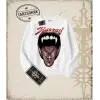 BLESSED Oversize Unisex Bisiklet Yaka Sweatshirt