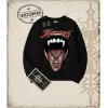 BLESSED Oversize Unisex Bisiklet Yaka Sweatshirt