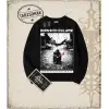 BORN COLLAPSE Oversize Unisex Bisiklet Yaka Sweatshirt