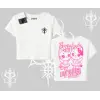 Born to Be a Star Yazılı Sevimli Kedi Arka Baskılı Babby Tee Tshirt