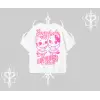 Born to Be a Star Yazılı Sevimli Kedi Arka Baskılı Oversize Tshirt
