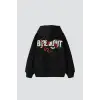Breakout Baskılı Oversize Unisex Siyah