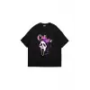 Call Me Baskılı Oversize Unisex Siyah