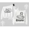 Çarpılır mı? Çarpılmıştır. Kayık Yaka Sweatshirt