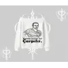 Çarpılır mı? Çarpılmıştır. Kayık Yaka Sweatshirt