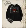 CASSETTE Oversize Unisex Bisiklet Yaka Sweatshirt