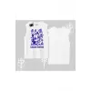 Catronaut Kedi Baskılı Kapşonlu Sweatshirt