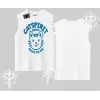 Catspirit Sunday Brave Feline Yazılı Kedi Baskılı Kolsuz Tshirt